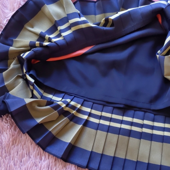 NWT Ann Taylor Fluted Hem Striped Skirt 6P Multico - Picture 8 of 11